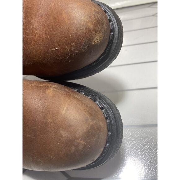 RED WING 2326 Brown Leather Boots STEEL TOE Oil Resistant Men\'s Size 6 main image 4